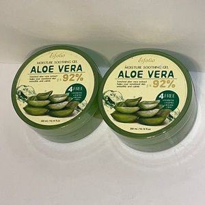 2 Tubs of Esfolio Moisture Soothing Aloe Vera Gel